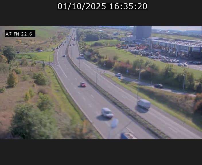 Caméra trafic Luxembourg - A7, Colmar-berg direction Mersch