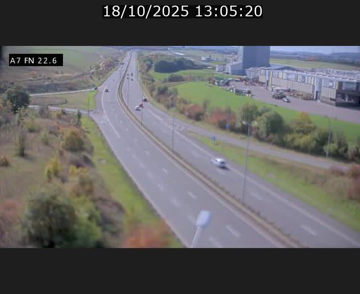 Caméra trafic Luxembourg - A7, Colmar-berg direction Mersch