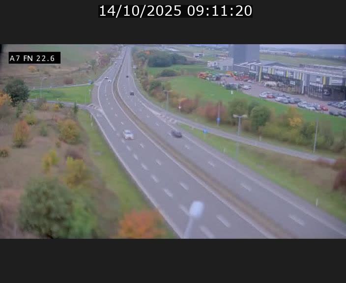 Caméra trafic Luxembourg - A7, Colmar-berg direction Mersch