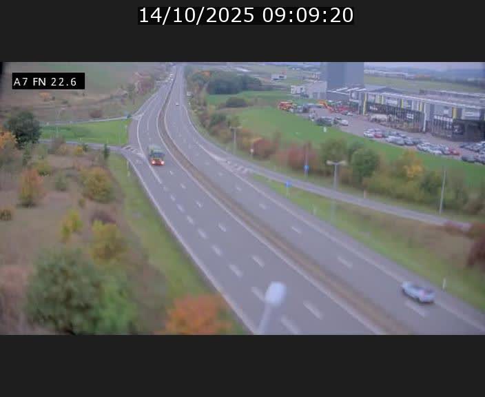 Caméra trafic Luxembourg - A7, Colmar-berg direction Mersch