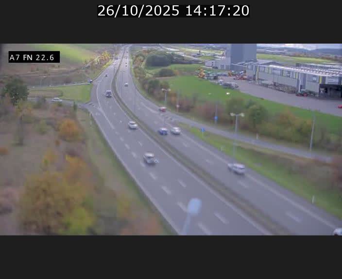 Caméra trafic Luxembourg - A7, Colmar-berg direction Mersch