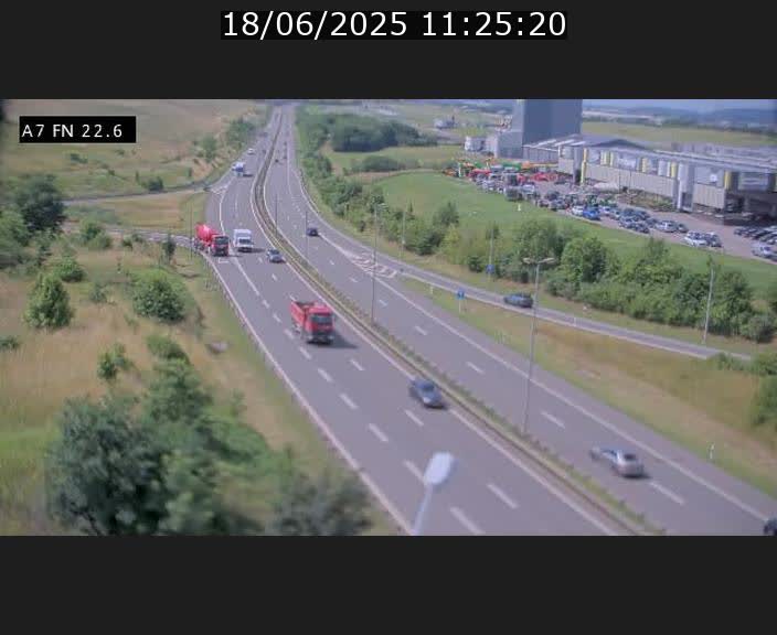 Caméra trafic Luxembourg - A7, Colmar-berg direction Mersch