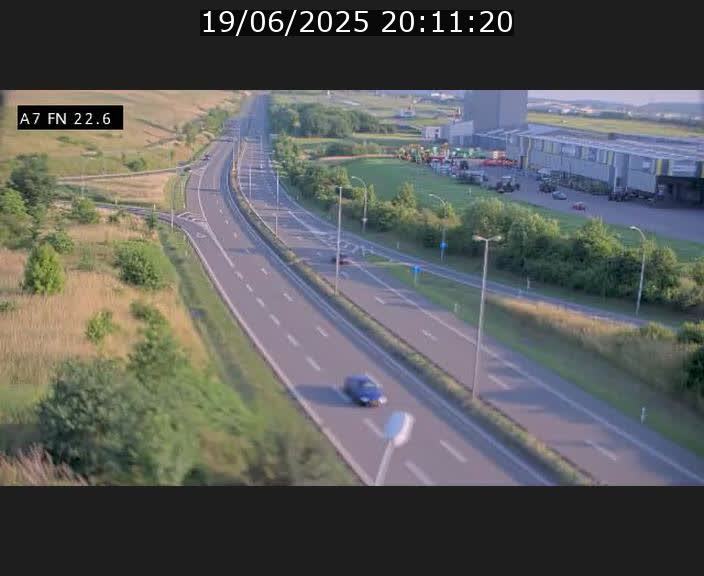 Caméra trafic Luxembourg - A7, Colmar-berg direction Mersch
