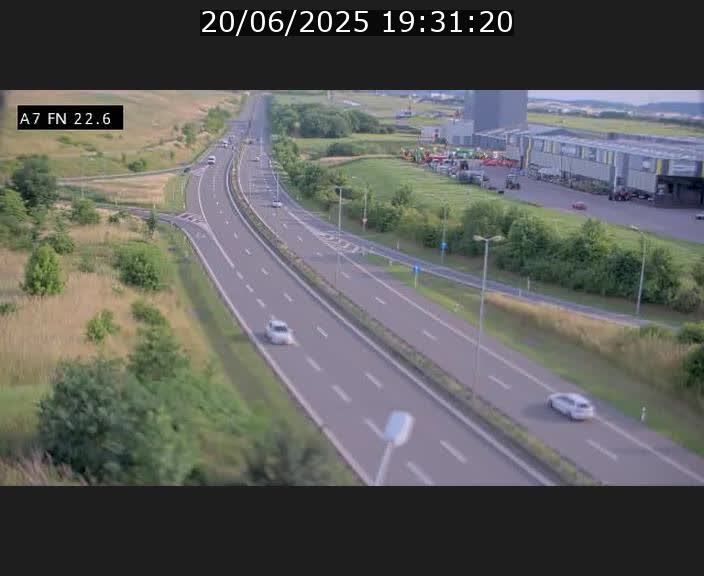 Caméra trafic Luxembourg - A7, Colmar-berg direction Mersch