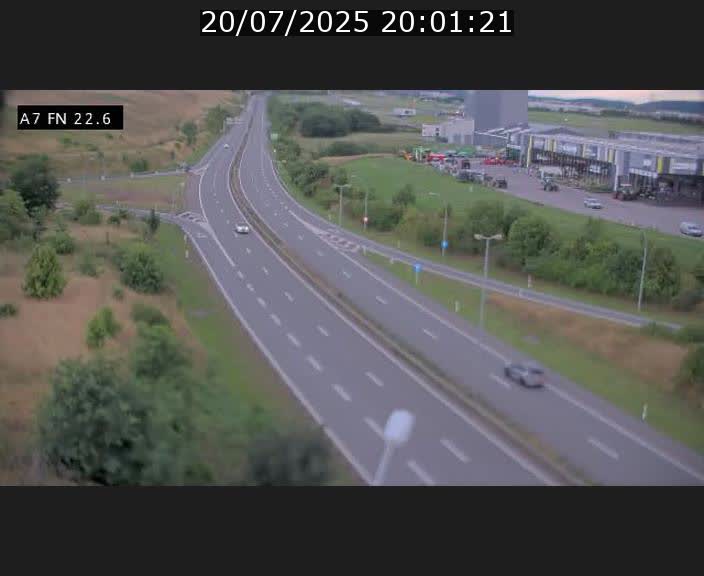 Caméra trafic Luxembourg - A7, Colmar-berg direction Mersch