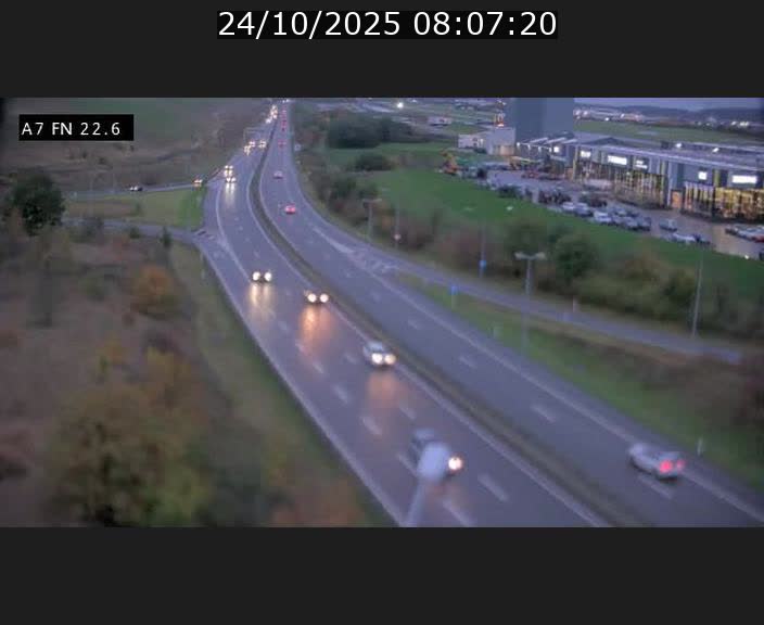 Caméra trafic Luxembourg - A7, Colmar-berg direction Mersch