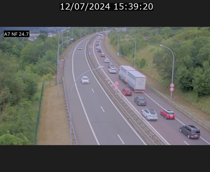 <h2>Caméra trafic Luxembourg - A7, Schieren direction Mersch</h2>