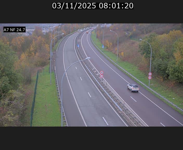 <h2>Caméra trafic Luxembourg - A7, Schieren direction Mersch</h2>