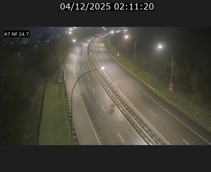 Caméra trafic Luxembourg - A7, Schieren direction Mersch