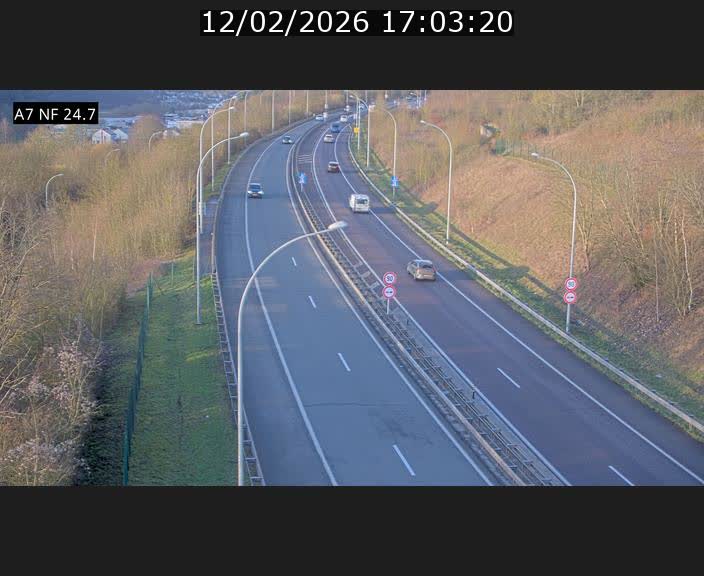 <h2>Caméra trafic Luxembourg - A7, Schieren direction Mersch</h2>