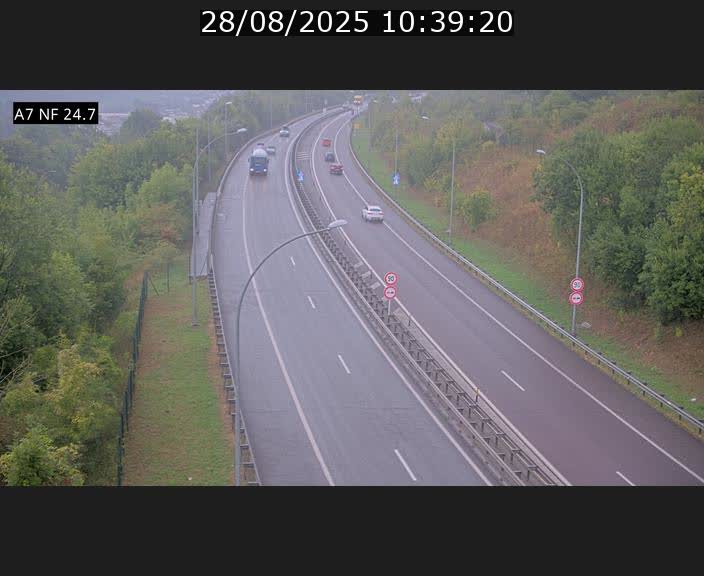 <h2>Caméra trafic Luxembourg - A7, Schieren direction Mersch</h2>