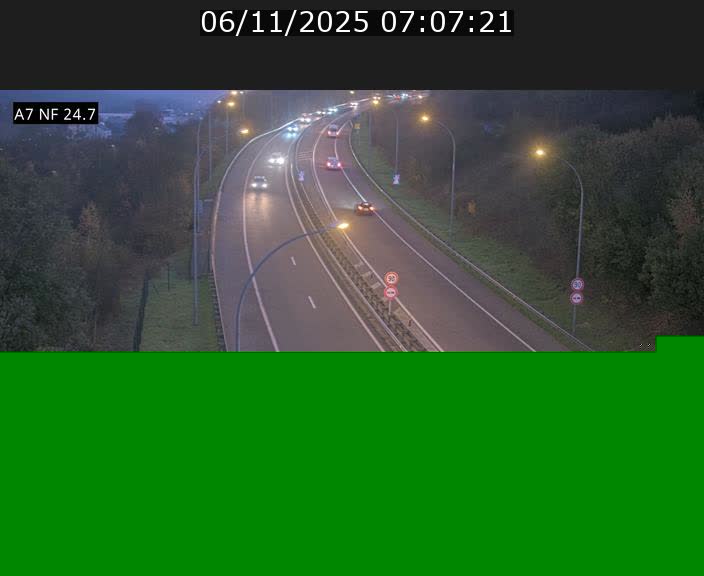 Caméra trafic Luxembourg - A7, Schieren direction Mersch