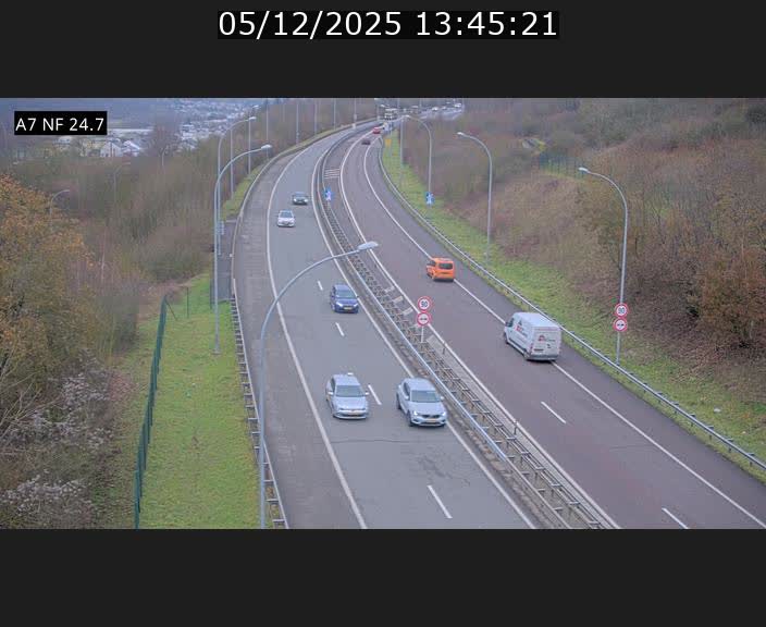 <h2>Caméra trafic Luxembourg - A7, Schieren direction Mersch</h2>