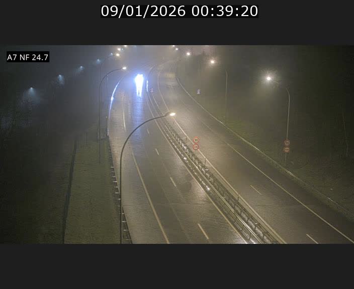 Caméra trafic Luxembourg - A7, Schieren direction Mersch