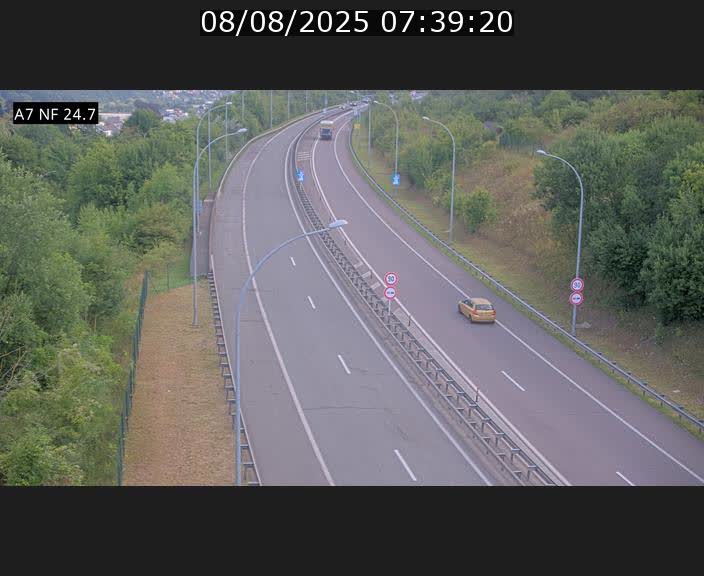 <h2>Caméra trafic Luxembourg - A7, Schieren direction Mersch</h2>