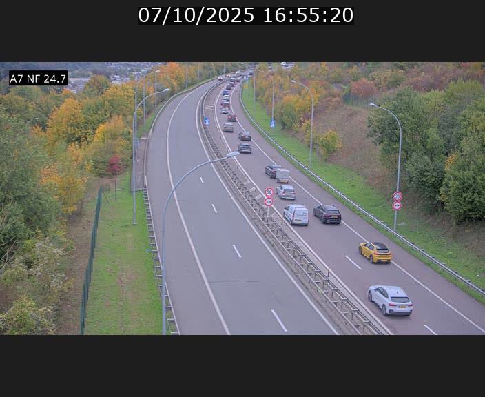 <h2>Caméra trafic Luxembourg - A7, Schieren direction Mersch</h2>