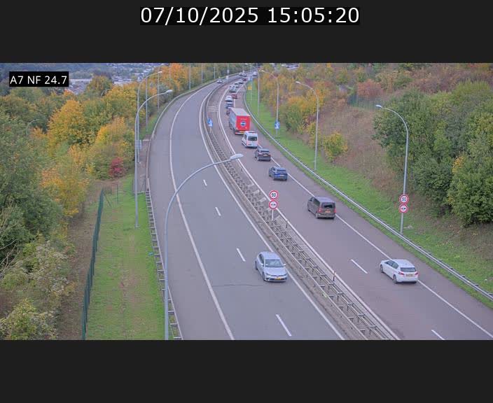 <h2>Caméra trafic Luxembourg - A7, Schieren direction Mersch</h2>