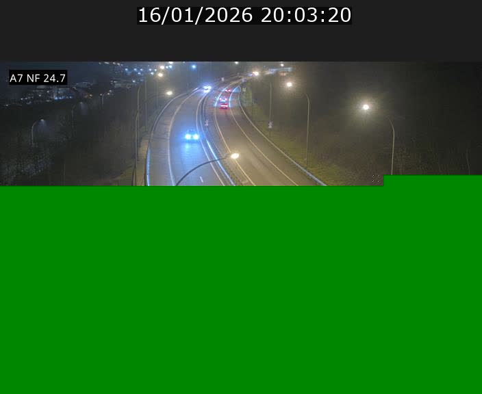 Caméra trafic Luxembourg - A7, Schieren direction Mersch