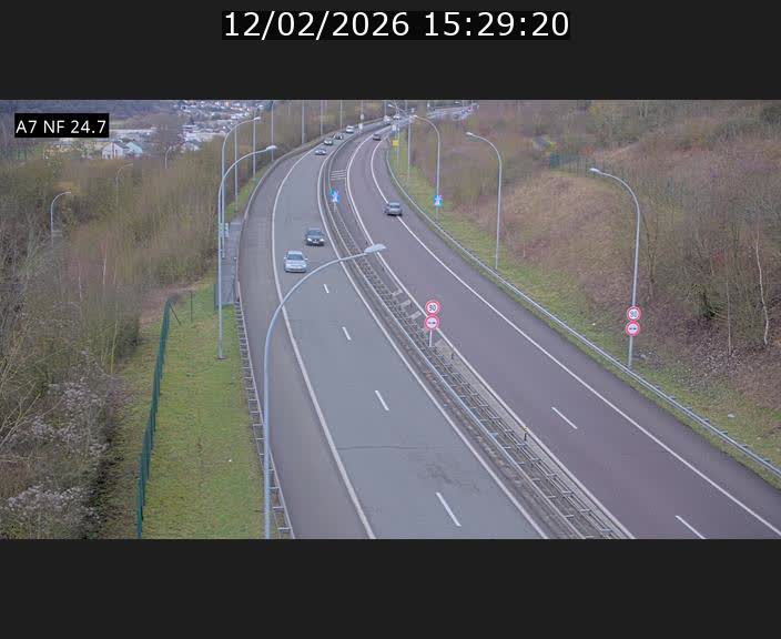<h2>Caméra trafic Luxembourg - A7, Schieren direction Mersch</h2>