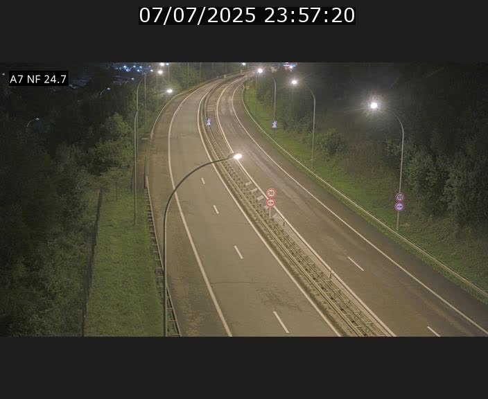 Caméra trafic Luxembourg - A7, Schieren direction Mersch