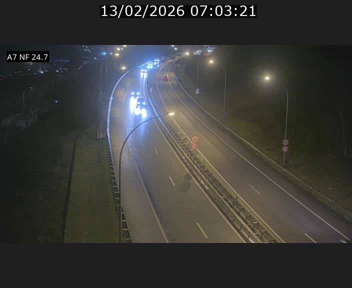 Caméra trafic Luxembourg - A7, Schieren direction Mersch
