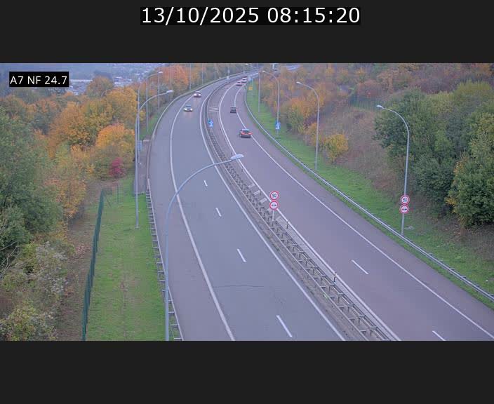 <h2>Caméra trafic Luxembourg - A7, Schieren direction Mersch</h2>