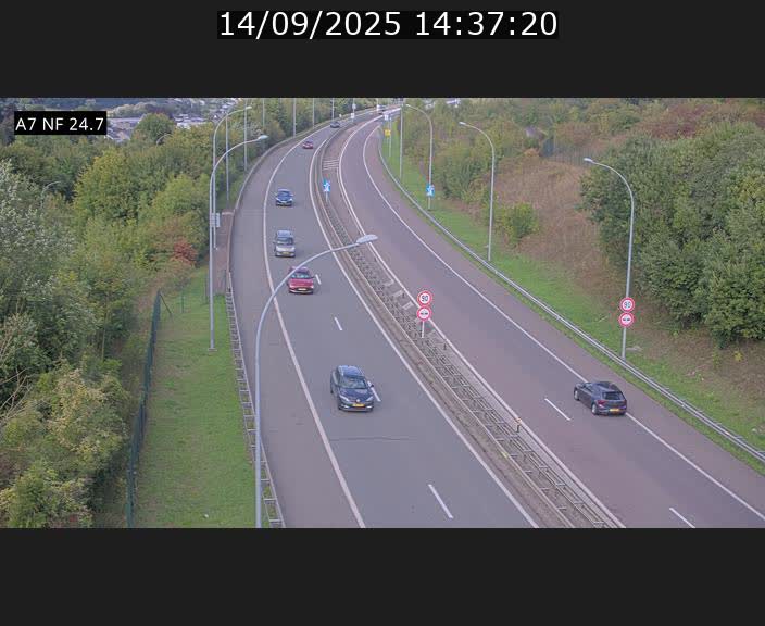 <h2>Caméra trafic Luxembourg - A7, Schieren direction Mersch</h2>