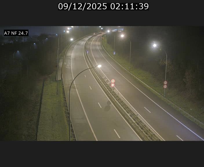 Caméra trafic Luxembourg - A7, Schieren direction Mersch