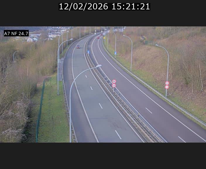 <h2>Caméra trafic Luxembourg - A7, Schieren direction Mersch</h2>