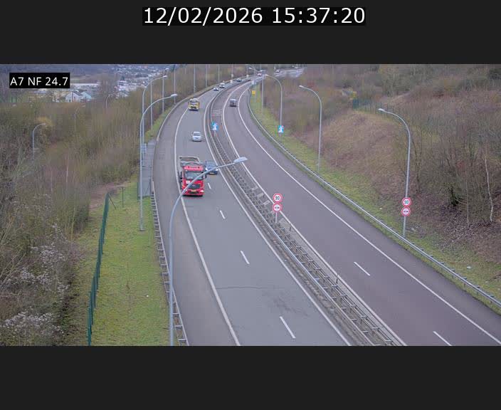 <h2>Caméra trafic Luxembourg - A7, Schieren direction Mersch</h2>
