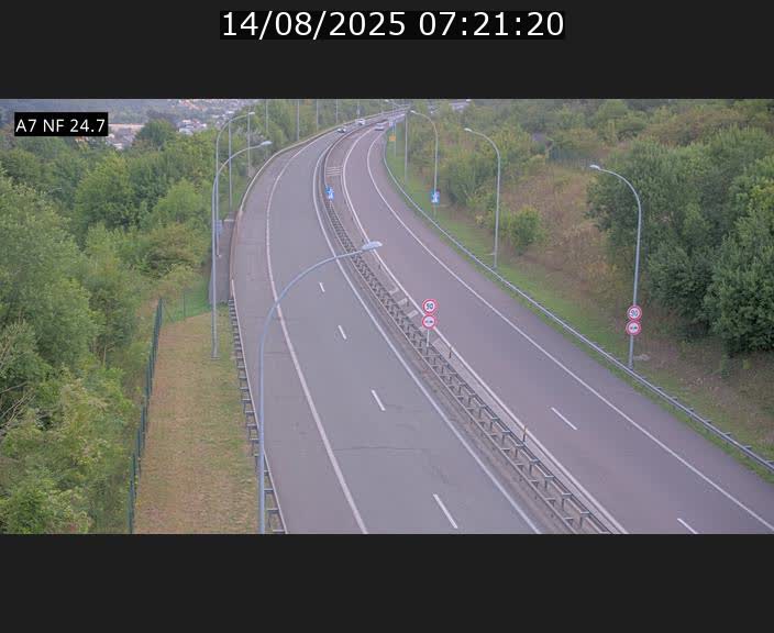 <h2>Caméra trafic Luxembourg - A7, Schieren direction Mersch</h2>