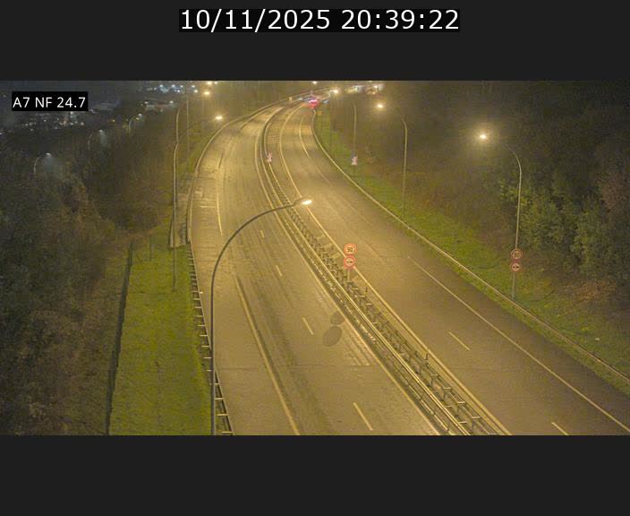 Caméra trafic Luxembourg - A7, Schieren direction Mersch
