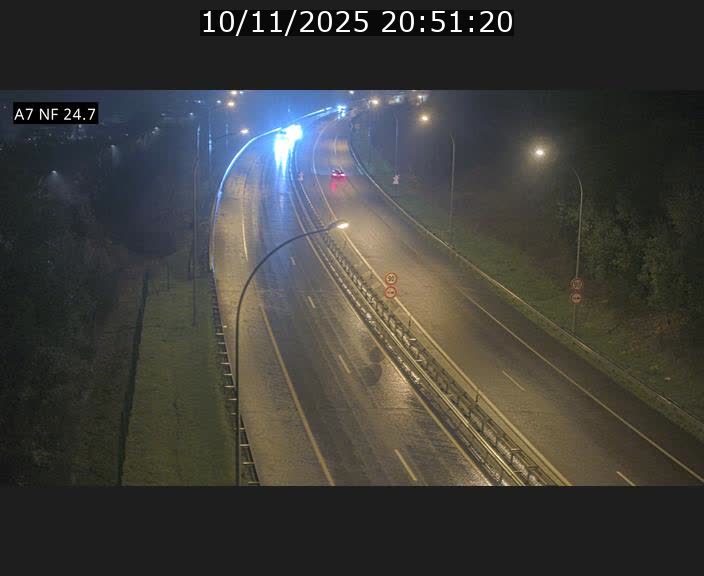 Caméra trafic Luxembourg - A7, Schieren direction Mersch