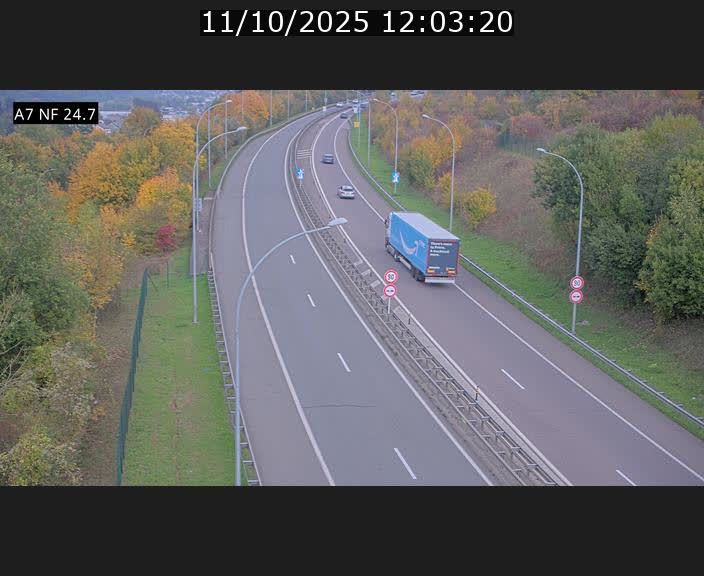 <h2>Caméra trafic Luxembourg - A7, Schieren direction Mersch</h2>