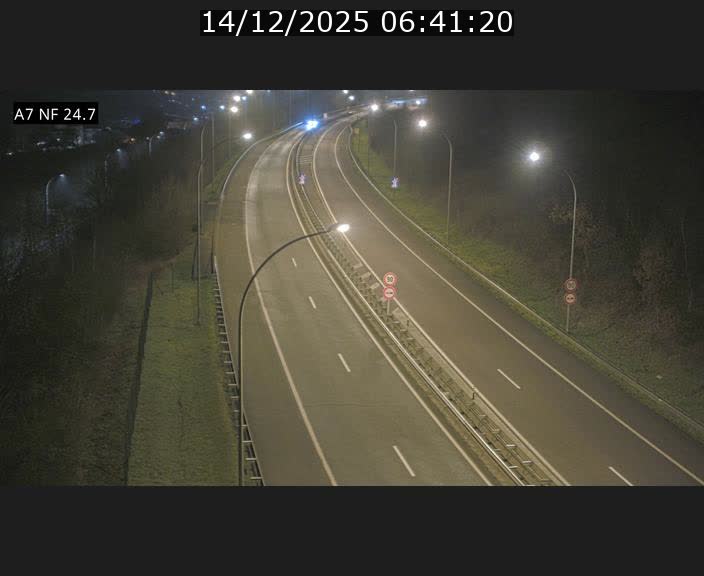 Caméra trafic Luxembourg - A7, Schieren direction Mersch