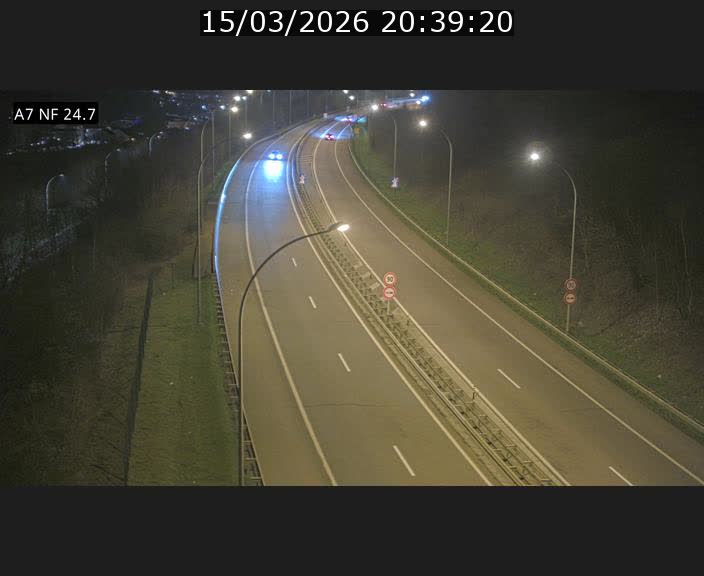 Caméra trafic Luxembourg - A7, Schieren direction Mersch