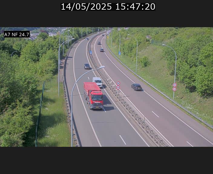 <h2>Caméra trafic Luxembourg - A7, Schieren direction Mersch</h2>
