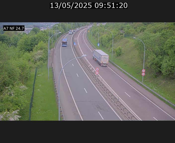 <h2>Caméra trafic Luxembourg - A7, Schieren direction Mersch</h2>