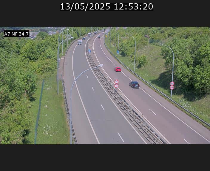 <h2>Caméra trafic Luxembourg - A7, Schieren direction Mersch</h2>