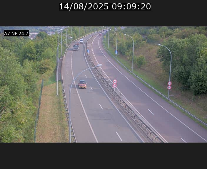 <h2>Caméra trafic Luxembourg - A7, Schieren direction Mersch</h2>