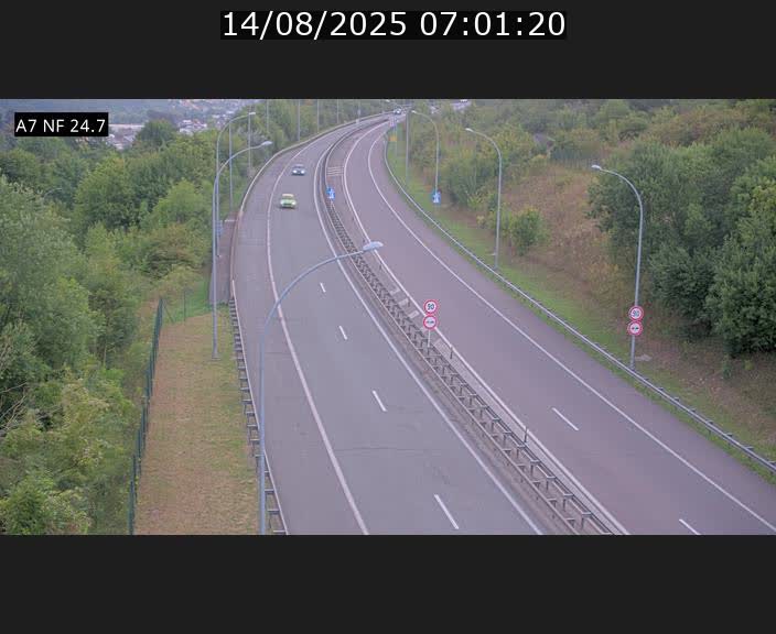<h2>Caméra trafic Luxembourg - A7, Schieren direction Mersch</h2>