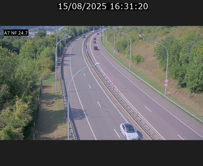 <h2>Caméra trafic Luxembourg - A7, Schieren direction Mersch</h2>