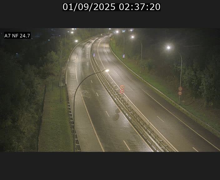 Caméra trafic Luxembourg - A7, Schieren direction Mersch
