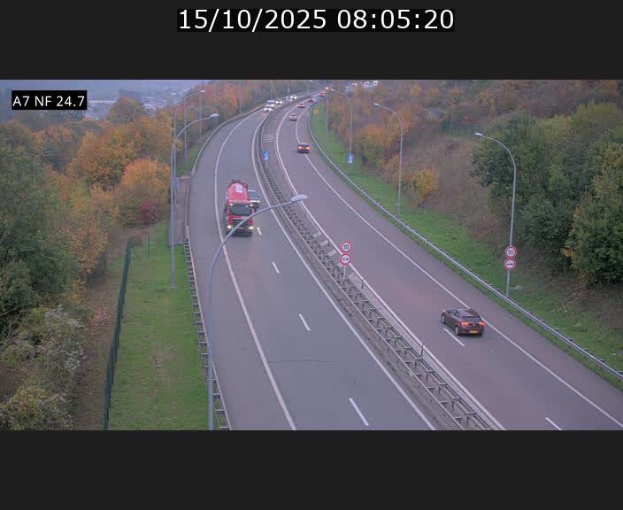<h2>Caméra trafic Luxembourg - A7, Schieren direction Mersch</h2>