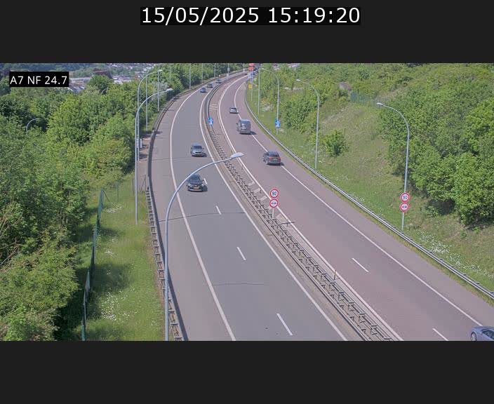 <h2>Caméra trafic Luxembourg - A7, Schieren direction Mersch</h2>