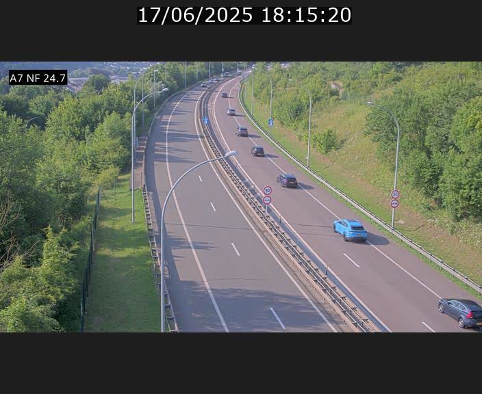 <h2>Caméra trafic Luxembourg - A7, Schieren direction Mersch</h2>