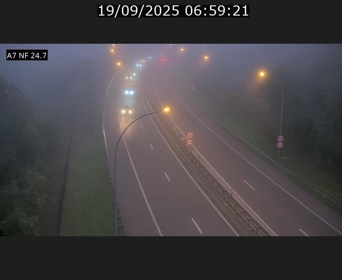 Caméra trafic Luxembourg - A7, Schieren direction Mersch