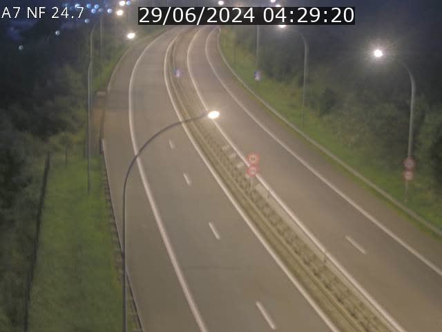 Caméra trafic Luxembourg - A7, Schieren direction Mersch
