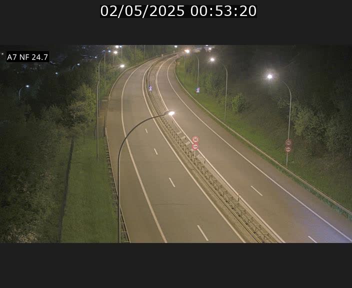 Caméra trafic Luxembourg - A7, Schieren direction Mersch