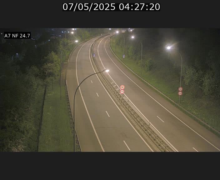 Caméra trafic Luxembourg - A7, Schieren direction Mersch